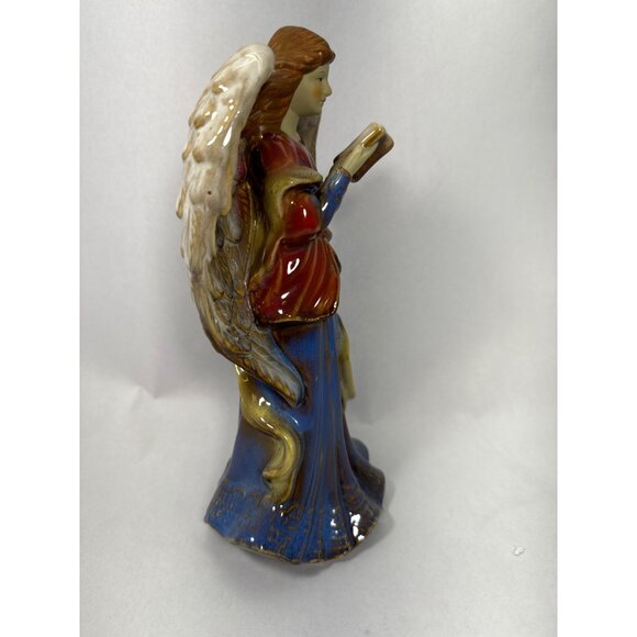 Vintage Ceramic Angel Of Peace hand painted Statue Figurine With Dove Of Peace 1 - Picture 3 of 8